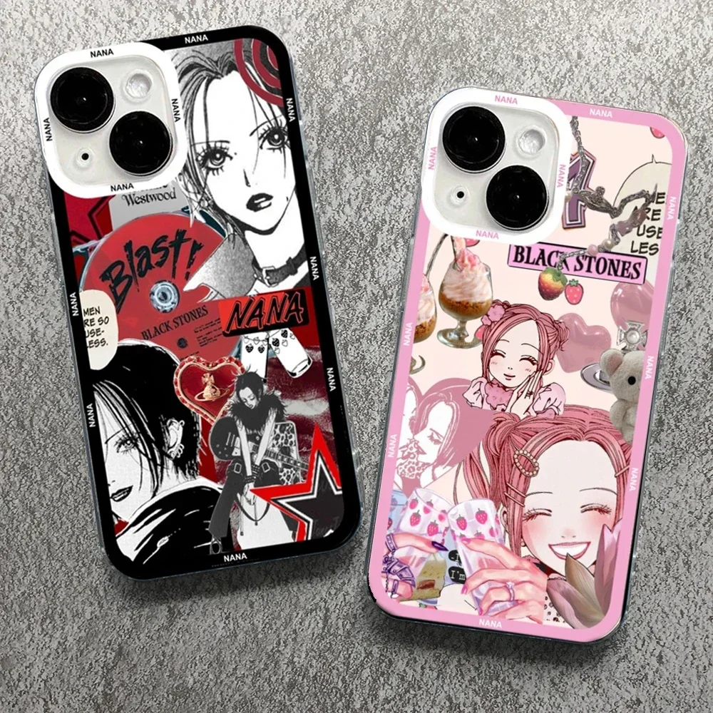

Cartoon Anime Oosaki Nana Phone Case for iPhone 16 15 14 13 12 11 Pro Max Mini SE 7 8 Plus Couple Soft Cover for iPhone 11 Cases