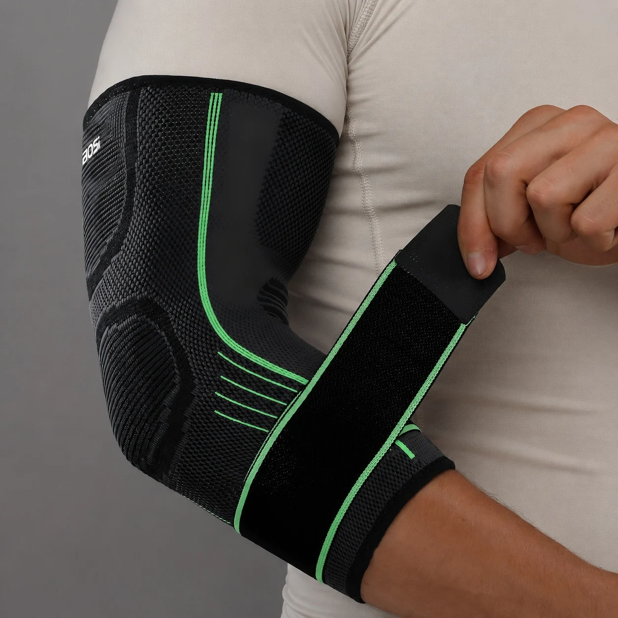 1 PC Gym Elastic Elbow Brace Golfer's Elbow Straps Mild Compression Sleeve view 5