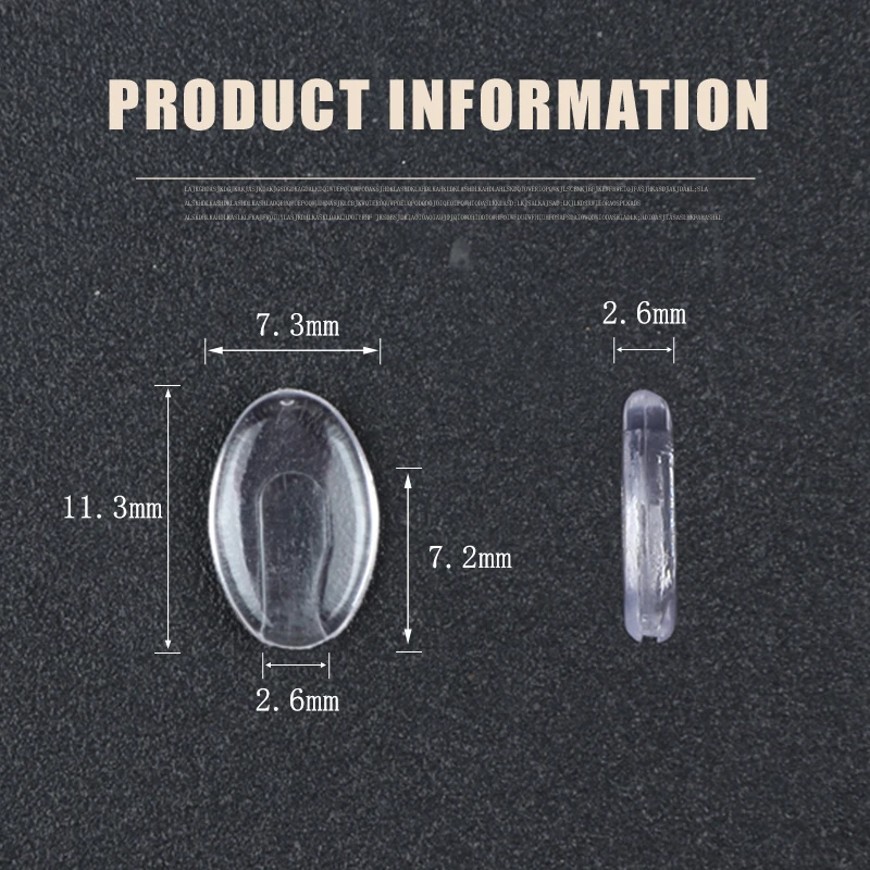 COLOUR_MAX Push in Eyeglass Nose Pads 5 par zatrzasków w okularach Nose Piece Miękkie silikonowe nakładki na nos Antypoślizgowa osłona nosa — zdjęcie 3