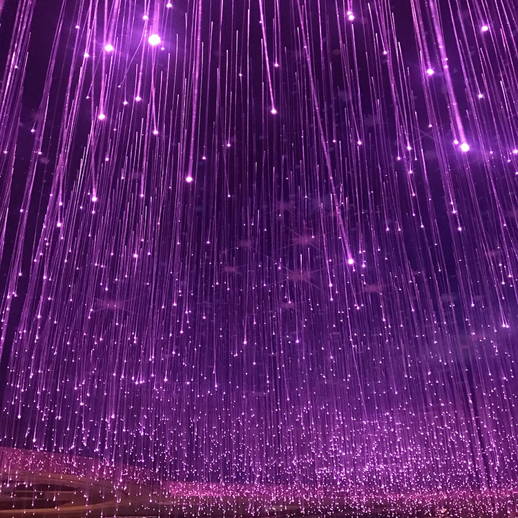 

Fiber Optic Light Waterproof Theater Bedroom Restaurant bar Ceiling Starry Sky Dynamic Decorative Light DIY Shape Landscape