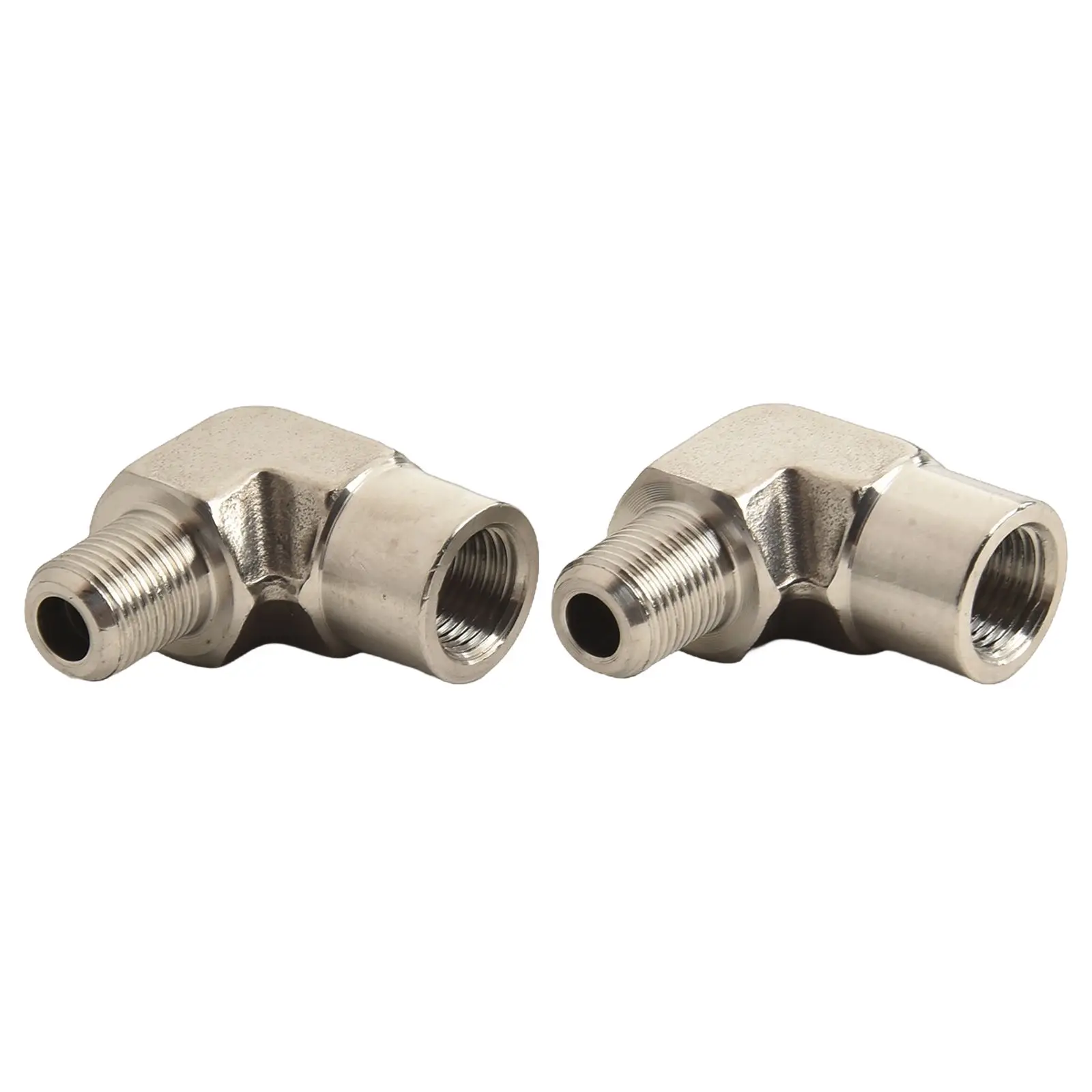 304 Stainless Steel 90 Degree Elbow 1/8 Inch NPT Male and Female Pack of 2 Designed for High Pressure Applications