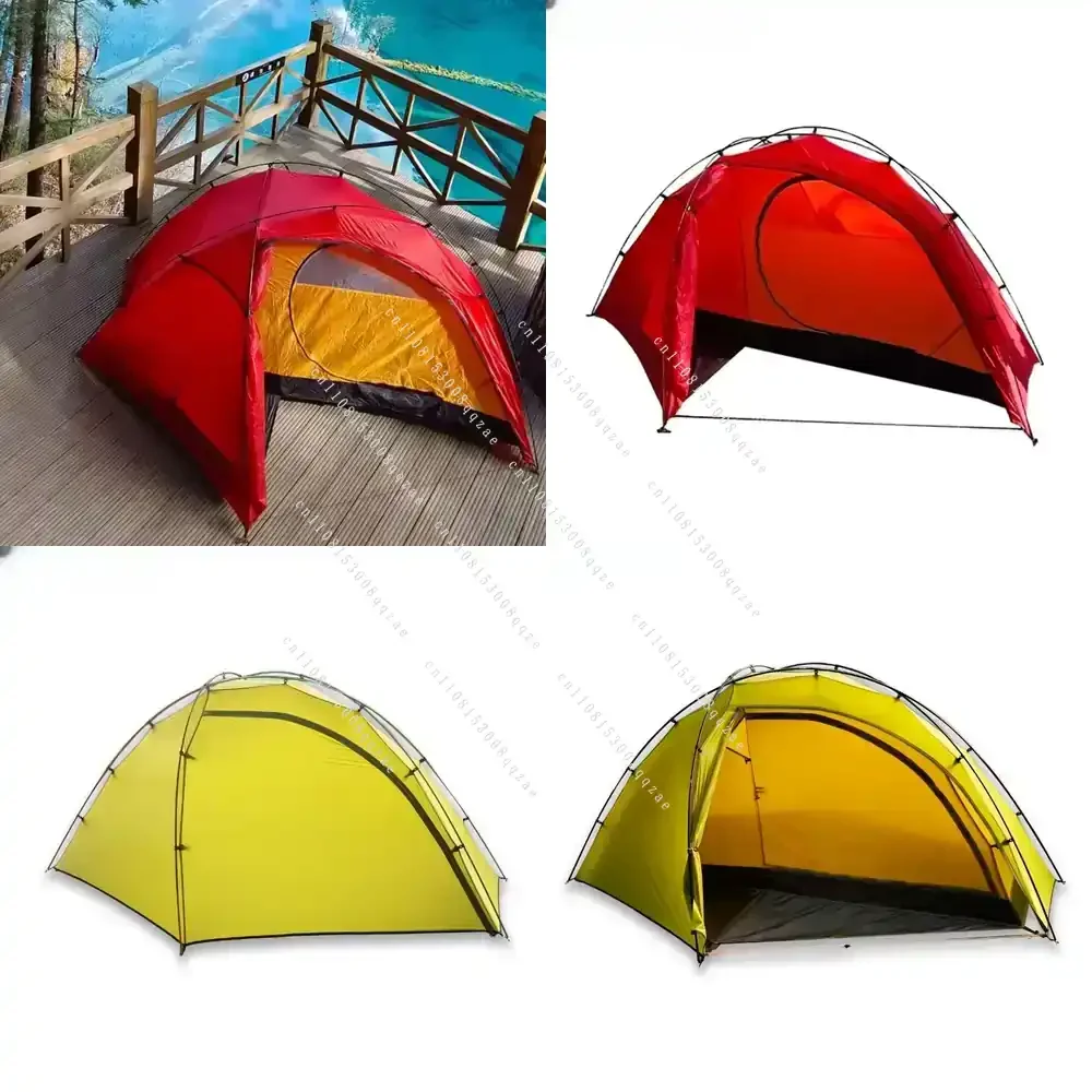 2026 Hot Sale  1.25kg 1 Person Ultra-light Aluminum Pole Backpack Tent 15D Nylon 2 Side Silicone Coating Anti-tear Waterproof