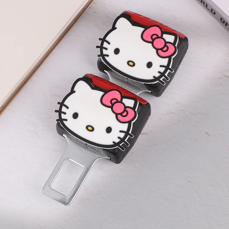 2 шт. Sanrio Hello Kitty, удлинитель автомобильного ремня безопасности, замок безопасности, пряжка, зажим для ремня безопасности, удлинитель, конвертер, автоаксессуары