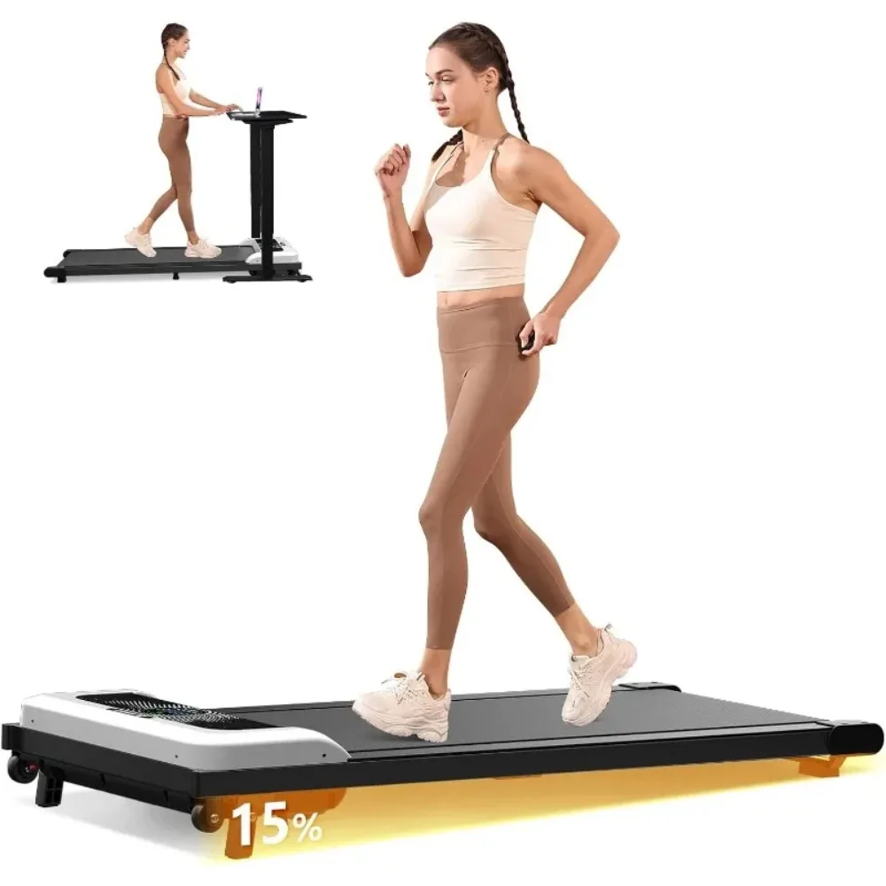 

Walking Pad with Incline，Under Desk Treadmill for Home Office, 2.5HP Portable Treadmills with Sports Dashboard