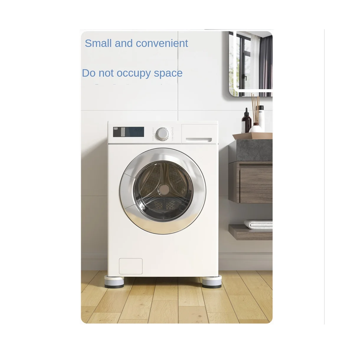 4 Sets Furniture Bed Risers Heavy Duty Round Bed Lifts Risers Adjustable Height,for Table Chairs Couch Cabinet Legs Sofa