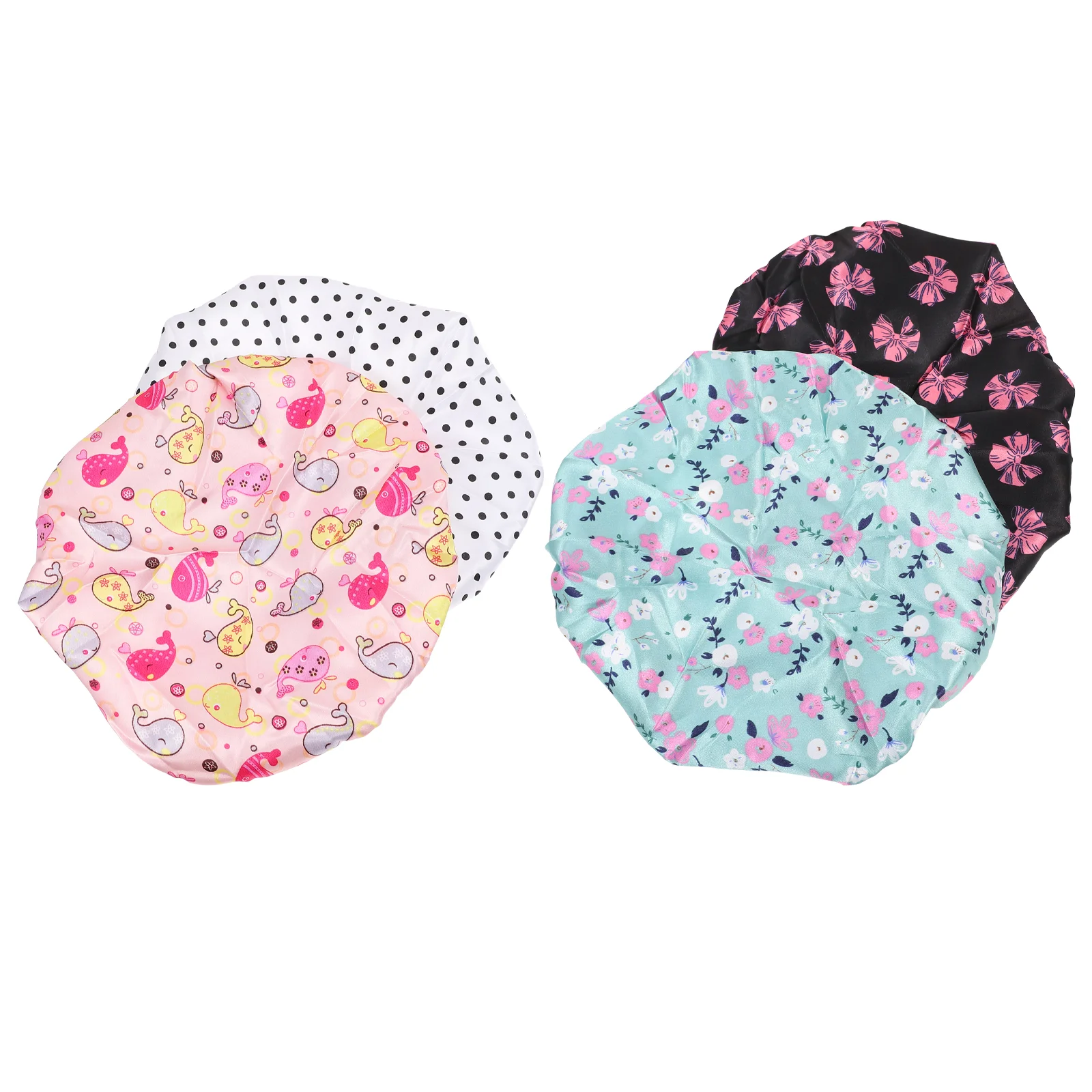 

Children Sleeping Caps Children's Satin Fashion Hats Shower Bath Baby for Babies