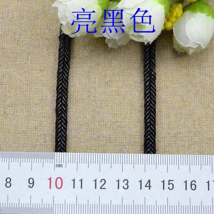 5Meters Gold Silver Coffee Black Lace Trim 5mm Centipede Braided Lace Ribbon DIY Garment Sewing Accessories Wedding Home Crafts