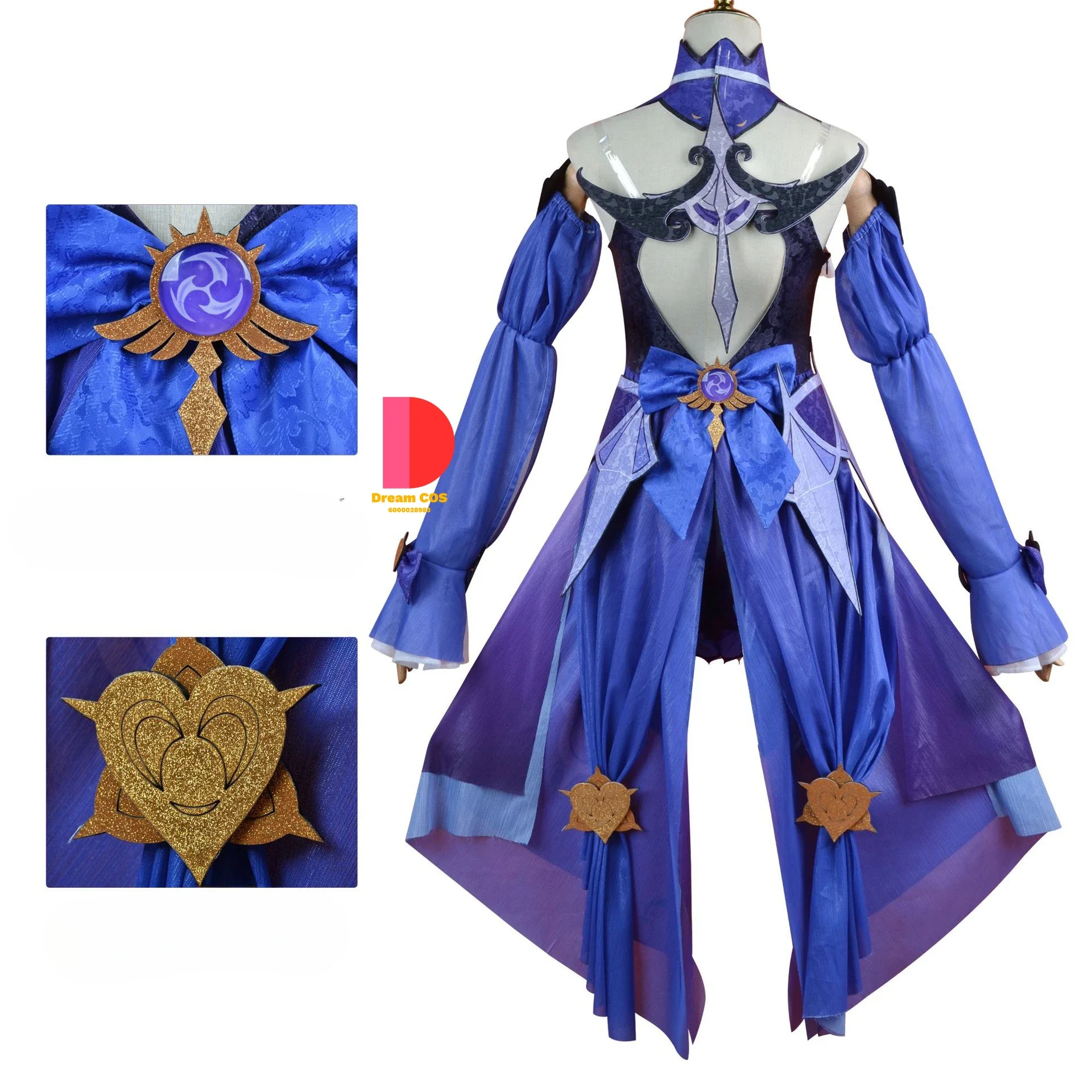 Fischl Cosplay Costume Genshin Lmpact Daily Clothes Carnival Uniform Wig Handmade Halloween Party Essential Masquerade Women