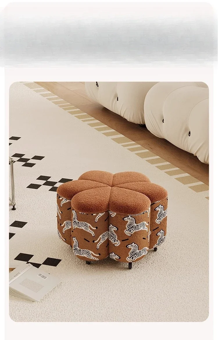 

Light luxury advanced sense home shoe change stool