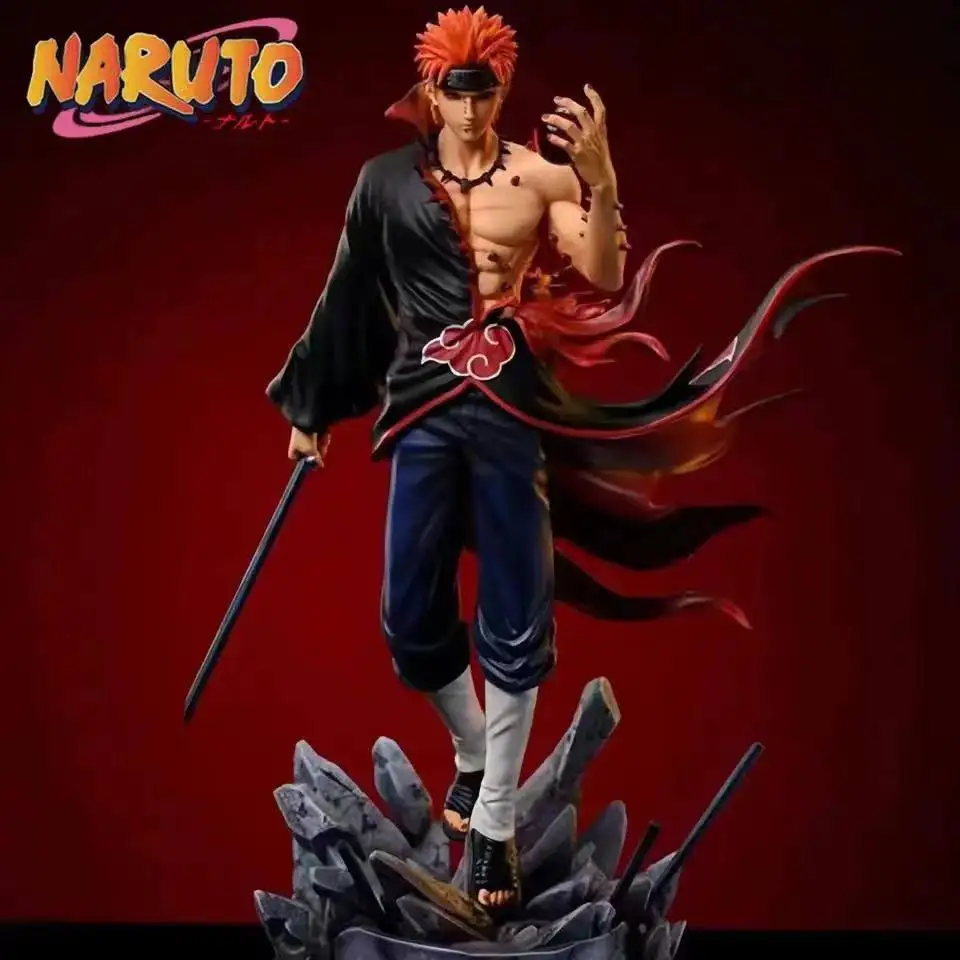 29cm Anime Naruto Figure Akatsuki Pain Figures Pvc Gk Statue Figurine Model Doll Pvc Model Collection Toys Gifts