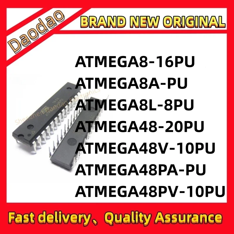 Quality Brand New ATMEGA8-16PU ATMEGA8A-PU ATMEGA8L-8PU ATMEGA48-20PU ATMEGA48V-10PU ATMEGA48PA-PU ATMEGA48PV-10PU IC Chip