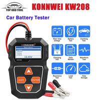 KONNWEI KW208 Car Battery Tester 12V 100 to 2000CCA Cranking Charging Circut Tester Battery Analyzer 12 Volts Battery Tool BM550