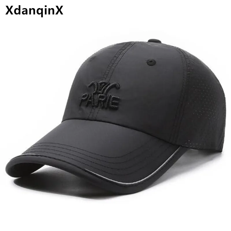 

Summer Women's Hats Mesh Breathable Baseball Cap Camping Fishing Caps For Men Long Eaves Brim Sunscreen Travel Hat Snapback Cap