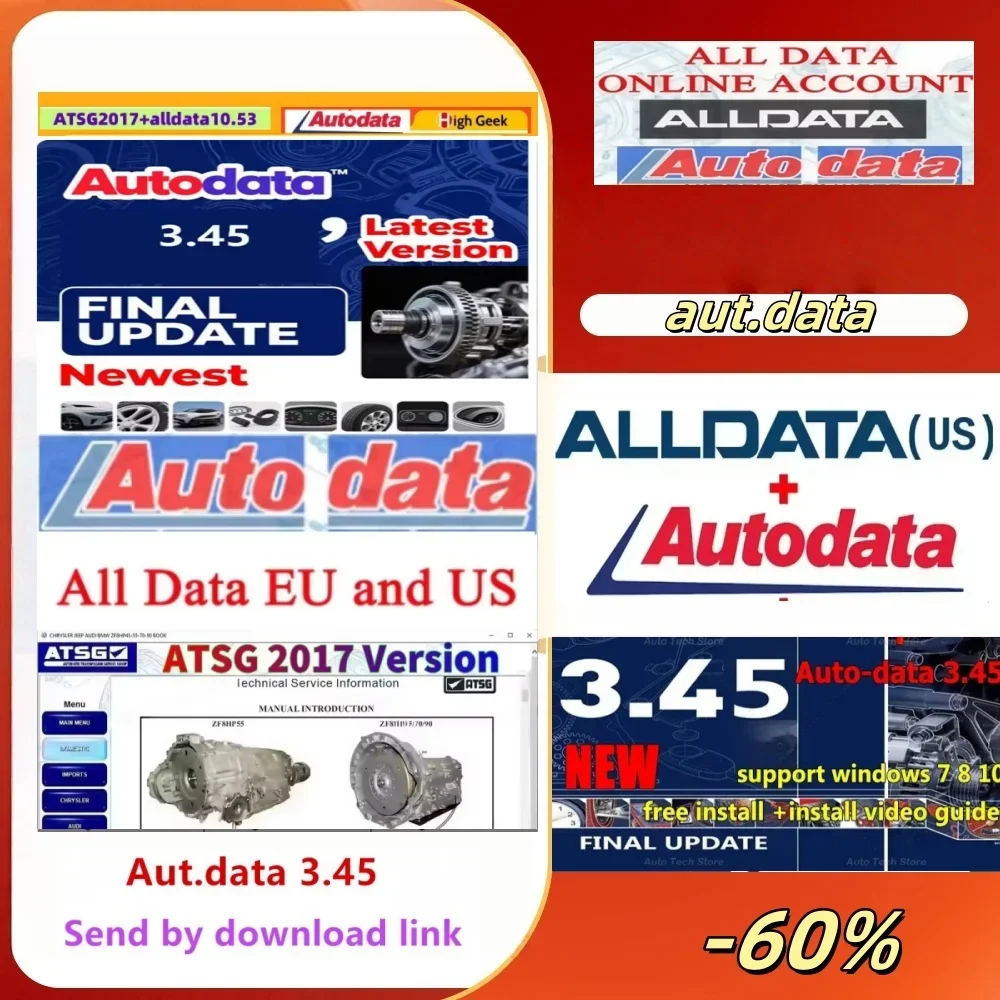 برنامج السيارة Hot Alldata 10.53 - Vivid 2018.1 (Atris-Technik) بيانات ورشة عمل HAYNES برنامج إصلاح السيارات + فيديو التثبيت