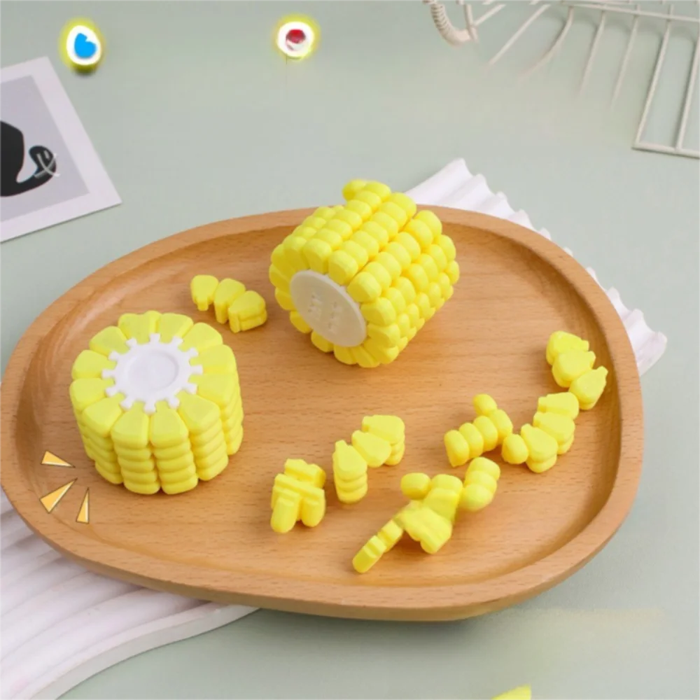 Educatieve DIY 3D-maïspuzzel Bouwstenen Intelligentie Glijblokken Cilindrische decompressie Magische kubus