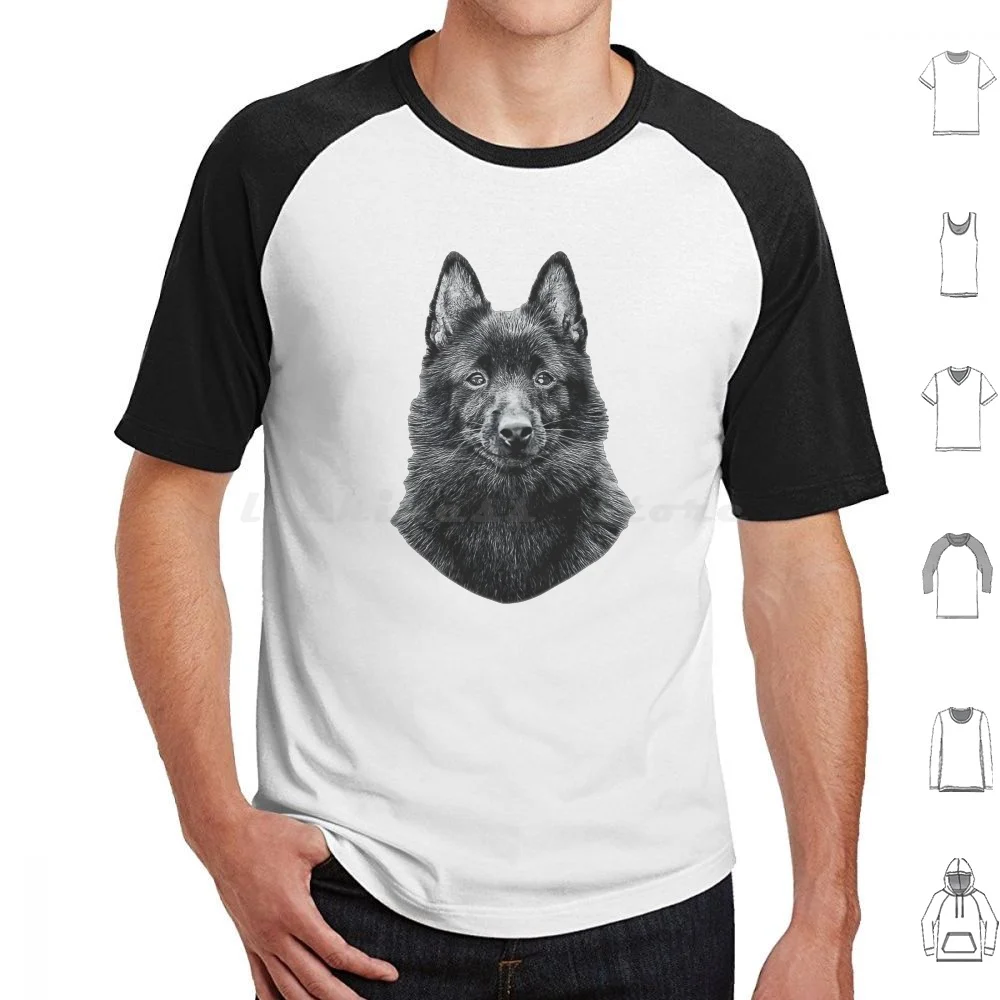 

Schipperke Cute Black Dog T Shirt Cotton Men Women DIY Print Schipperke Schipperke Dog Schipperke Puppy Schipperke Schipperke