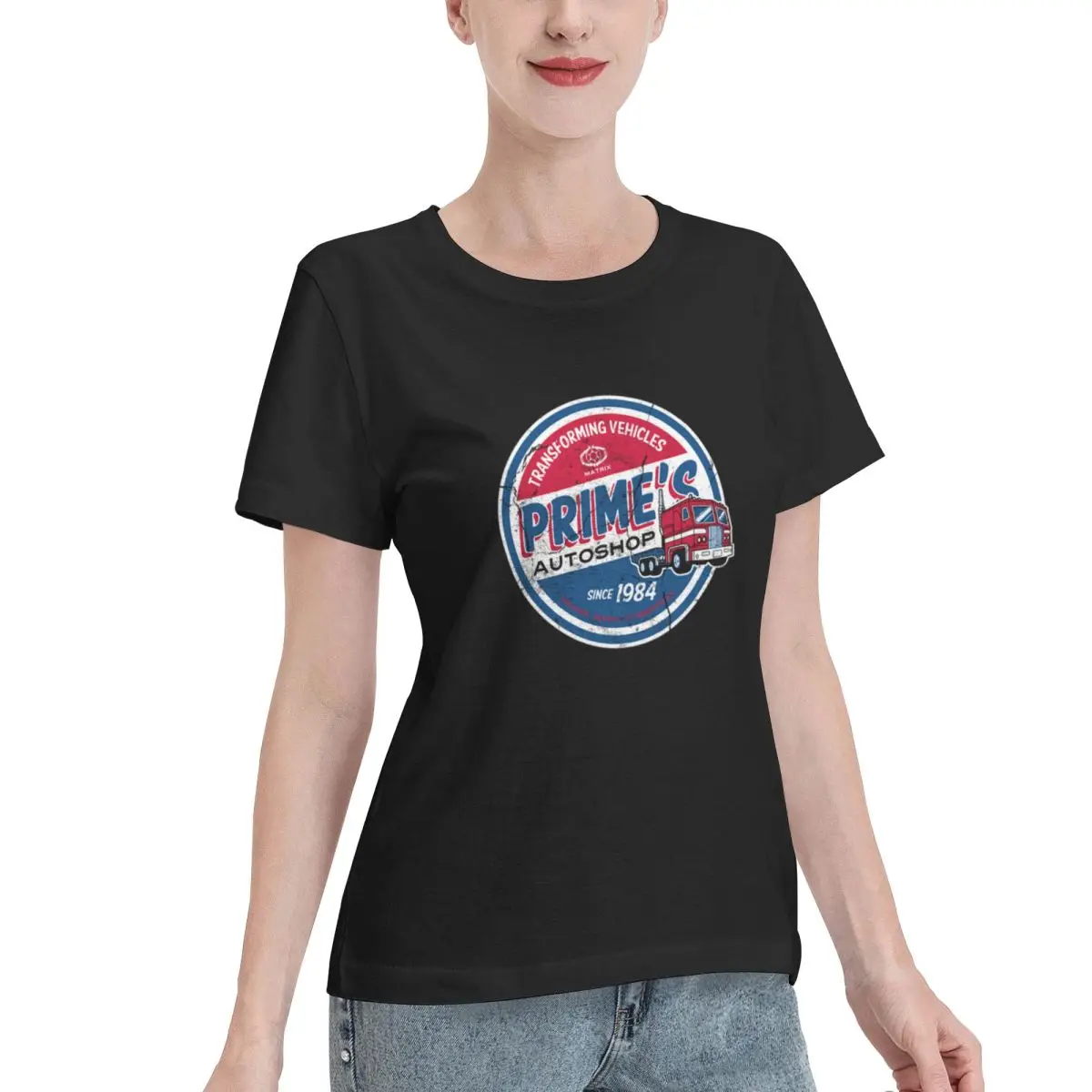 Custom Available Prime S Autoshop - Vintage Distressed Style - Garage Women's T-shirt Autumn Outfit Classic Solid Tee