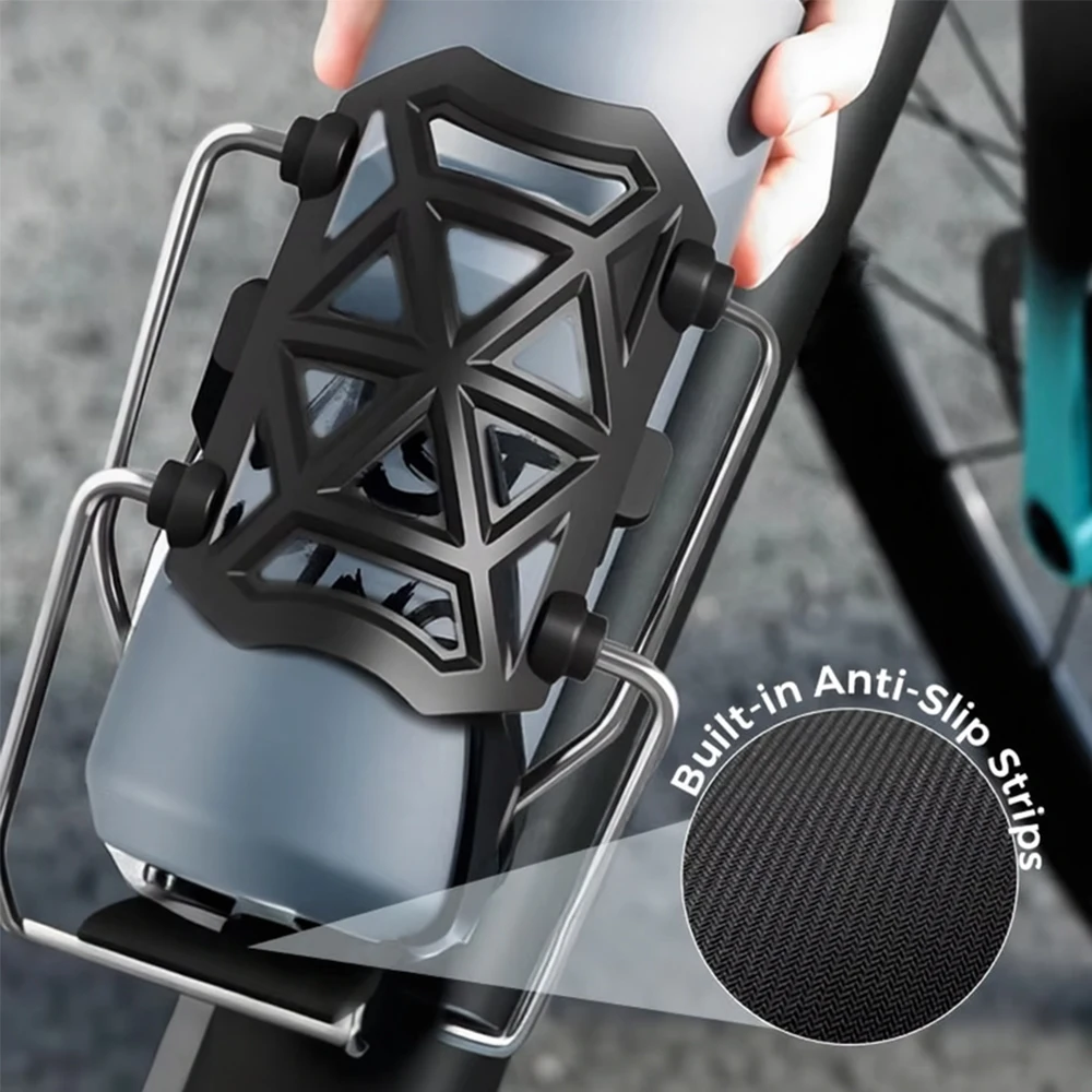 Adjustable Bottle Cages SupportWater Bottle Holder Handlebar Stand for MTB Road Cycling Electric Bicycle Motorcycle Accessories image 5