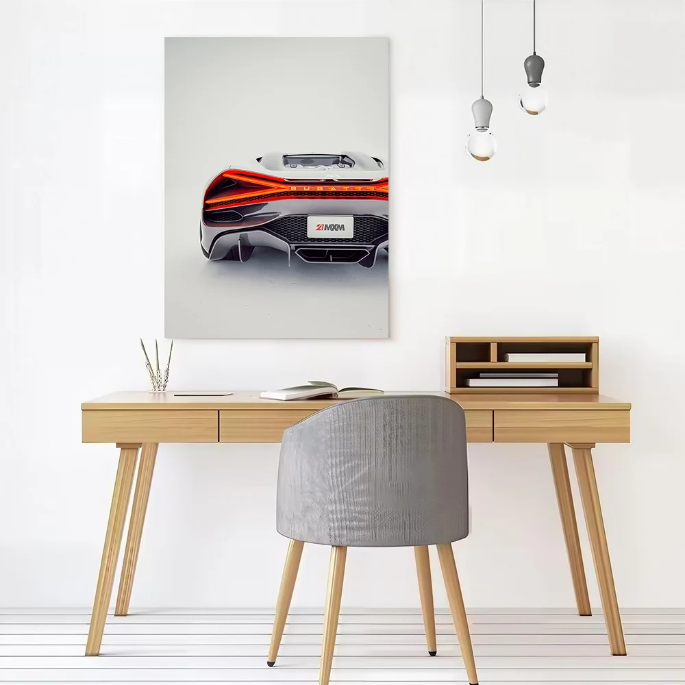 Supercar Mistral - Rear View Printed Canvas Poster Custom Pictures Wall Art Canvas Painting for Modern Home Decoration Wand Deko