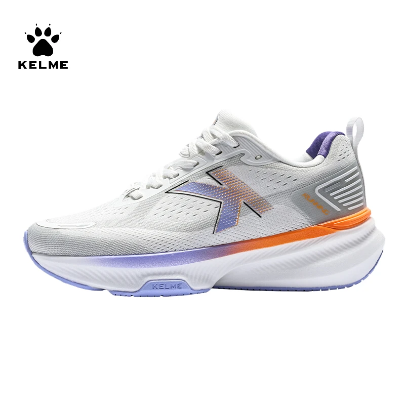 Kelme Running Shoes Men's Cushioned And Durable Sports Shoes With Lightweight Mesh Surface Outdoor Breathable Running Shoes