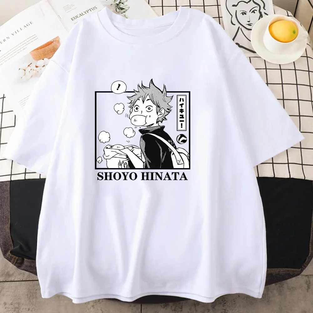 

Hot Anime Shoyo Hinata T-Shirt Teen Anime Loose Summer T-Shirt Y2K T-Shirt Tops
