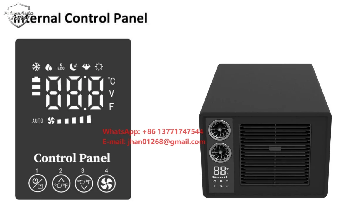 Small Portable 12V/24V Car Air Conditioner New Condition for RV Marine Motorhome Under Bench Bunk 48V Bunk Air Conditioners