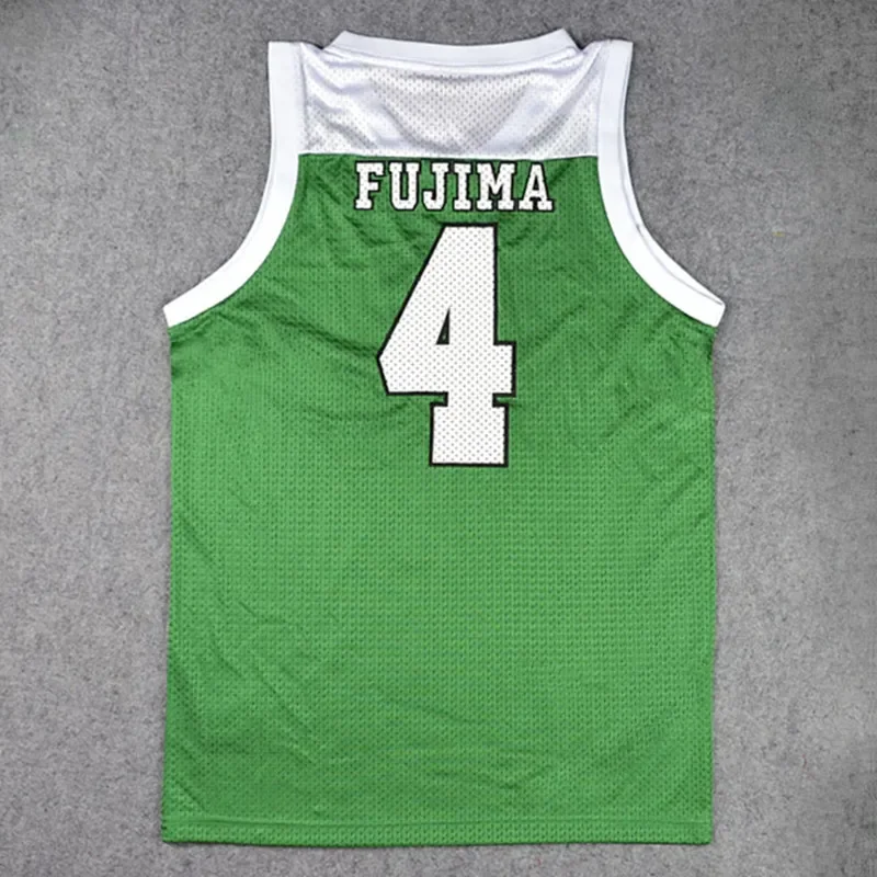 Anime Slam Dunk SHOYO FUJIMA HAVE BEEN THE NEW Jersey Cosplay Green Tops PA5390