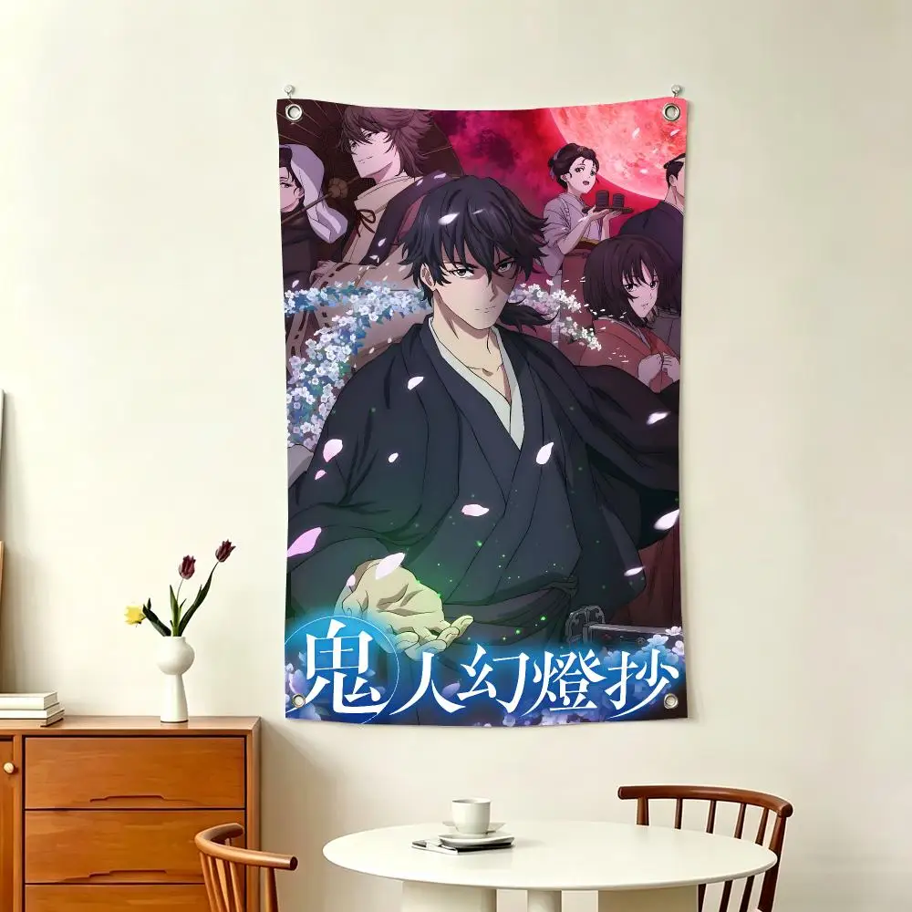 Youkai Anime K-Kijin Gentosho Flags Home Decor Wall Hanging Vertical Flags Indoor Outdoor