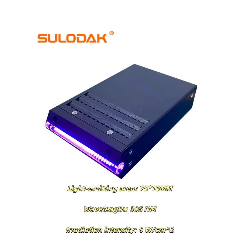 395nm UV LED Pre Curing Lamp for Inkle Inkjet Printer Ricoh G5 G6 UV Ink Pre Drying OCA Glue Optical Adhesive Curing Air Cooling