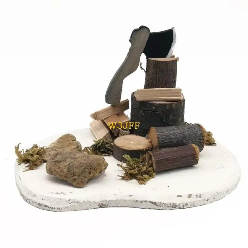 

W3JF Dollhouses Decoration Accessories Artificial Mini Chopping Scene Kits Gifts
