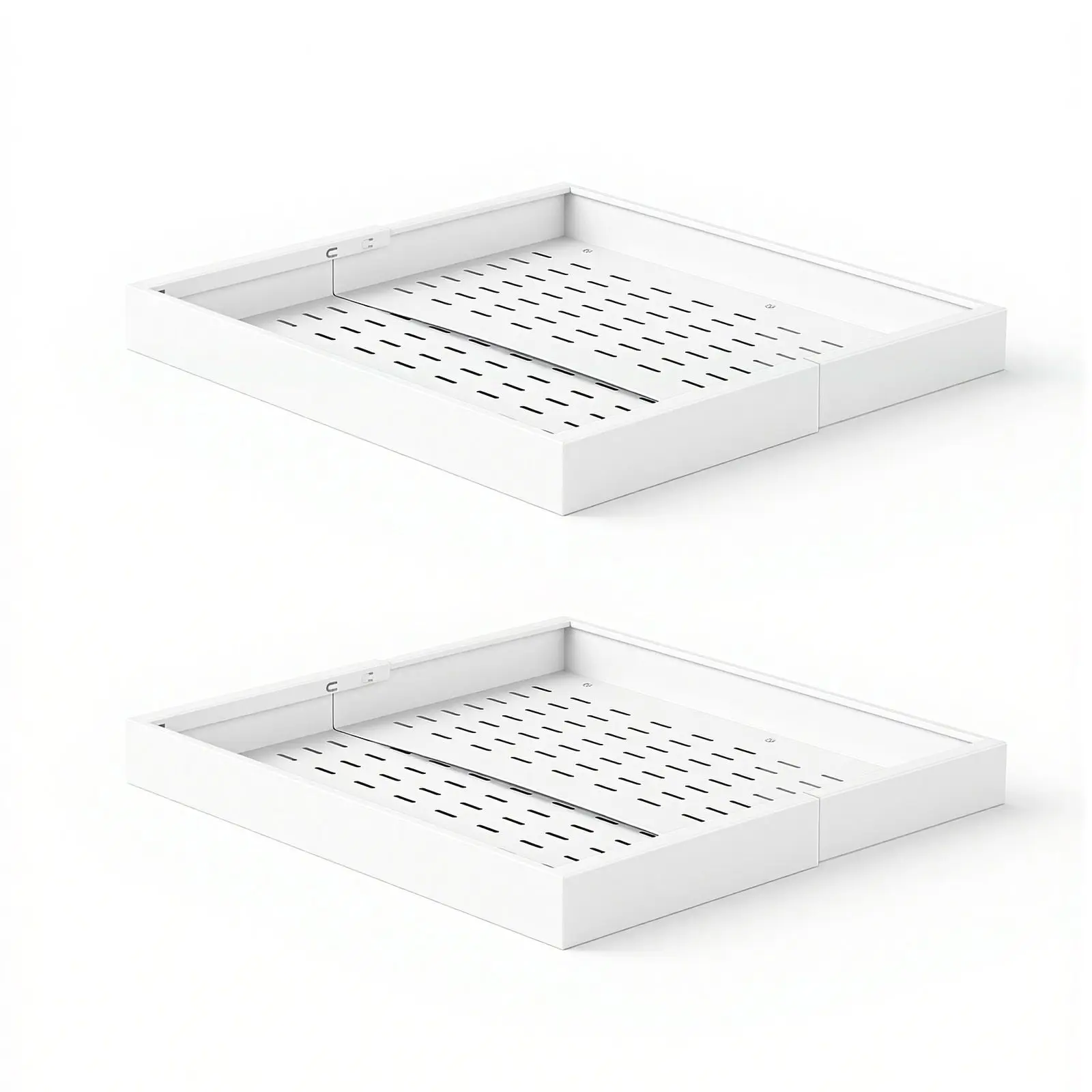 Pull Out Cabinet Organizer, 2 Pack Expandable Width (12.2