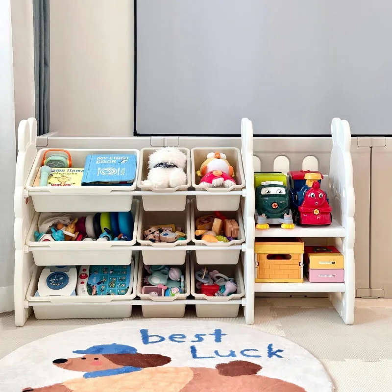 Children's Toy Storage Rack Large Capacity Household Living Room Classified Multi-layer Shelf Home Bedroom Baby Storage Cabinet