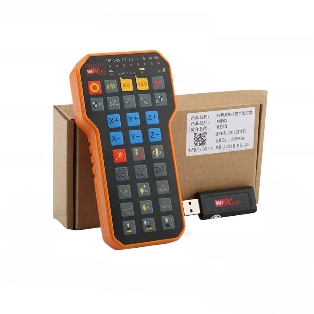 

Ncstudio Беспроводная ручка дистанционного управления NC Studio USB DSP Фрезерный станок с ЧПУ Гравировальный станок XHC WHB02 Ручка