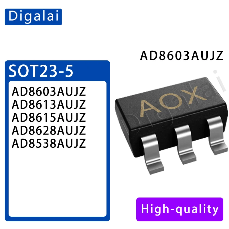 100%new Original AD8603AUJZ AD8613 AD8615 AD8628 AD8538 AUJZ SOT23-5  Precision op amp CHIP