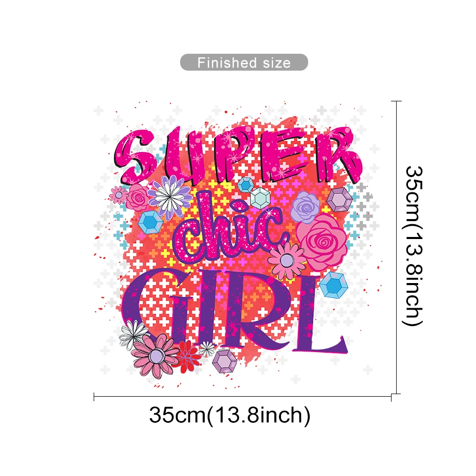 Super Chic Girl Wall Stickers Kid Girls Room Bedroom Decoration Baby Nursery Home Decor Living Room Wall Decal