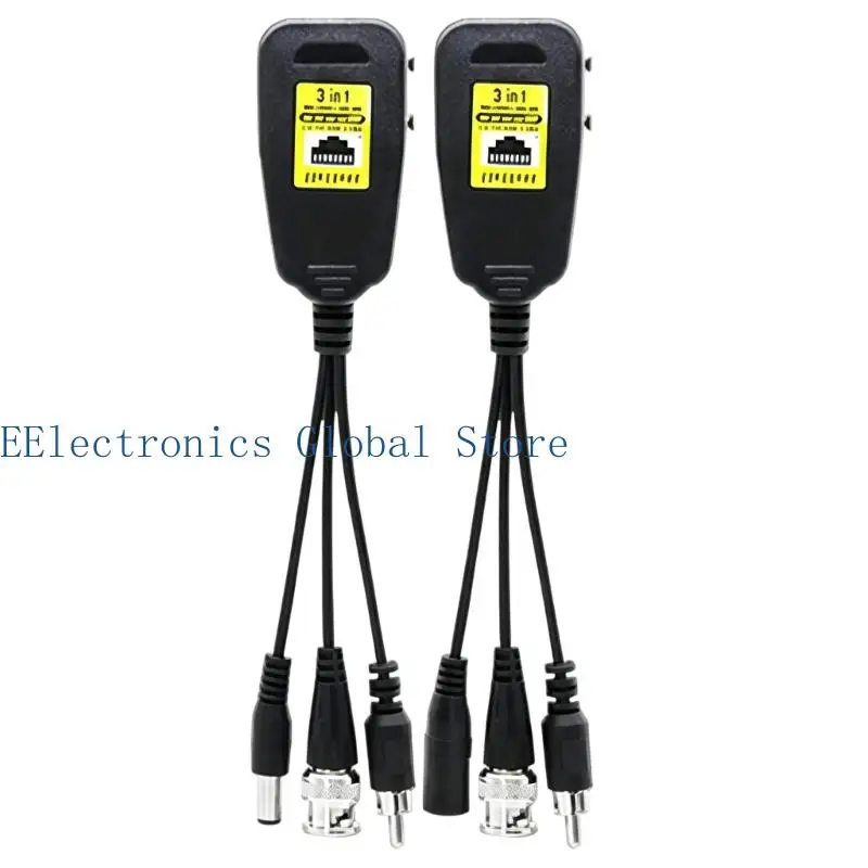 462B Video Balun Transceiver with Video 0-300m /Power 0-150m Transmission Distance