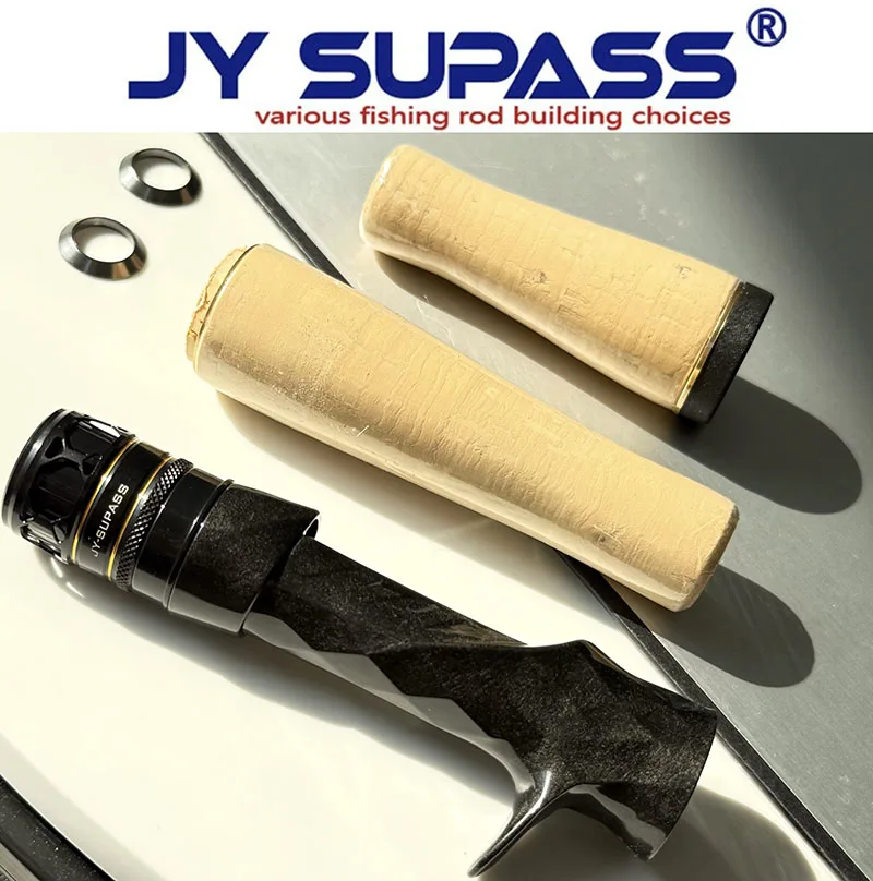 JY SUPASS BMS مقعد بكرة من الكربون لبناء قضيب مخصص مع مقابض مقبض الفلين لقضيب الصيد مقعد بكرة إصلاح قضيب مخصص من الكربون