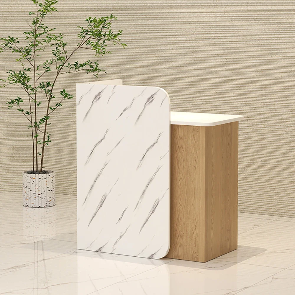 Small Simple Reception Desks Modern Design Commercial Bar Front Desk Salon Office Mostrador Negocio Commercial Furniture