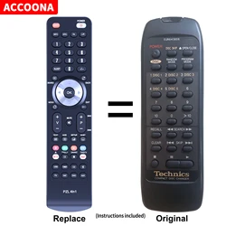 Remote control EUR643806 for Technics SLPD888, SLPDAA8 SL-PD688 SL-PD887