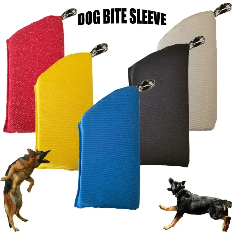 2 Color Soft Washable Wear-resistant Dog Tug Toy Pet Training Cushion for Medium and Large Dogs Dog Bite Sleeve Pet Supplies