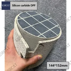 144*152mm High Quality New Low Pressure Loss Catalytic Diesel Particulate Filter Universal Purpose Silicon Carbide DPF