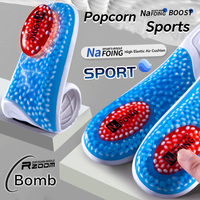 1 pair TPU Upgraded Sports Shock Absorption Insoles High Elastic Running Sneaker Pads Rebound Deodorant Comfortable Feet Cushio