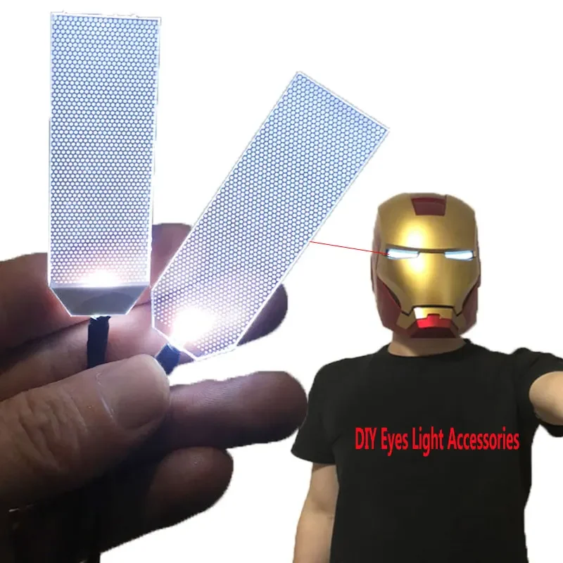 

Cosplay DIY Led Glow Light Eyes Kits for Tony Stark Eye Light Mask Helmet Props Accessories inflexibility Small Size CR2032