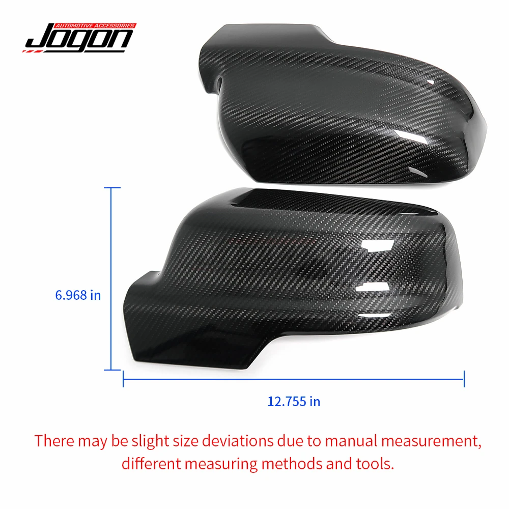 Car Rear View Side Door Mirror Covers Styling For Dodge RAM 1500 TRX 2019-2022 Real Carbon Fiber Exterior Side Wing Mirror Caps