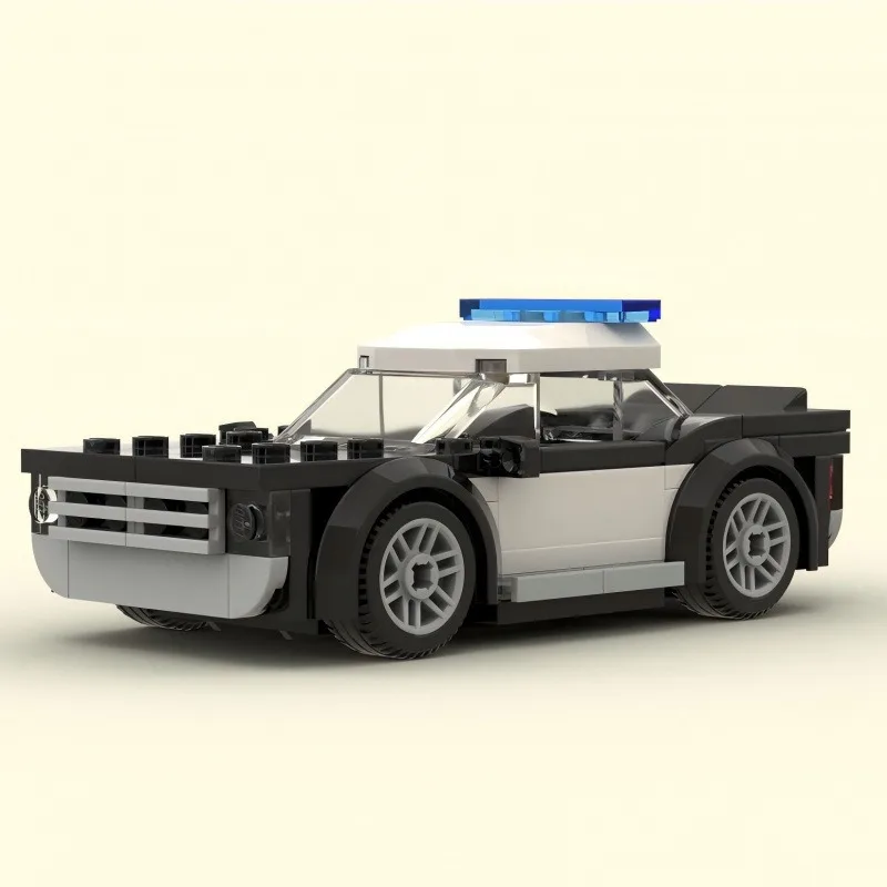 

154873 Модель полицейского автомобиля, набор строительных блоков из мелких частиц, MOC, детали технических автомобилей, игрушки в подарок, совместимые с Legoeds