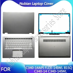 New Laptop For C340-14 C340-14IWL C340-14API FLEX-14IWL 81SQ LCD Back Cover Top Case/Front Bezel/Palmrest/Bottom Base