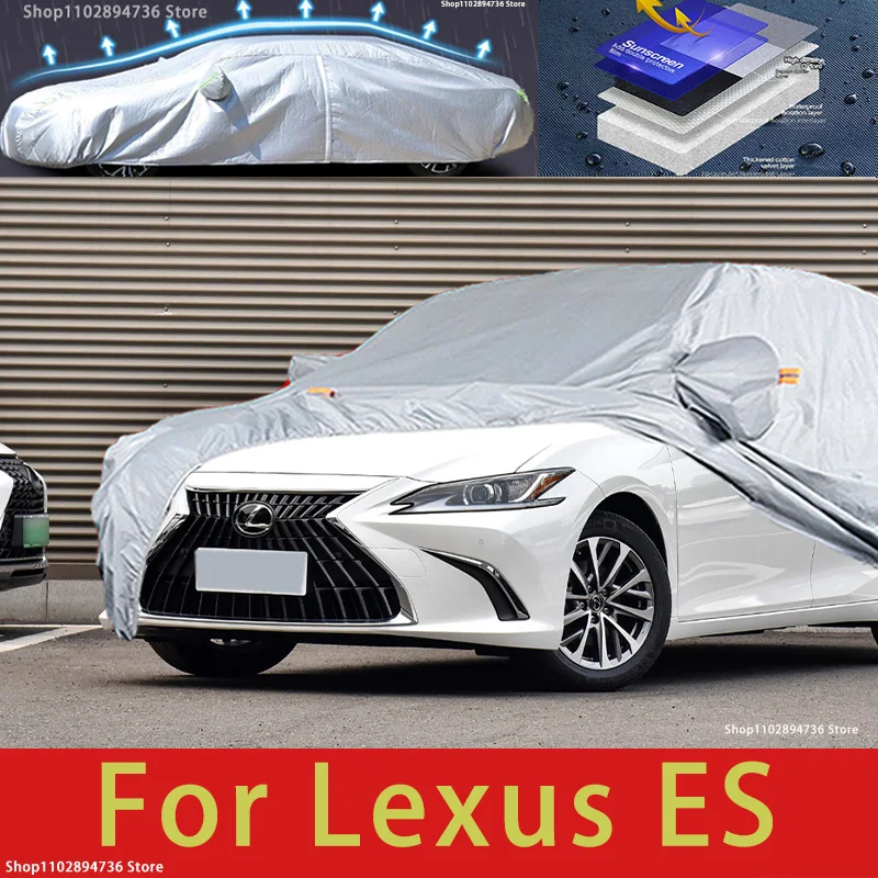 

For Lexus ES Outdoor Protection Full Car Covers Snow Cover Sunshade Waterproof Dustproof Exterior Car accessories