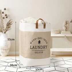 Large Capacity Portable Laundry Basket Dirty Clothes Basket Fabric Laundry Basket Folding Storage Basket Household Storage Box