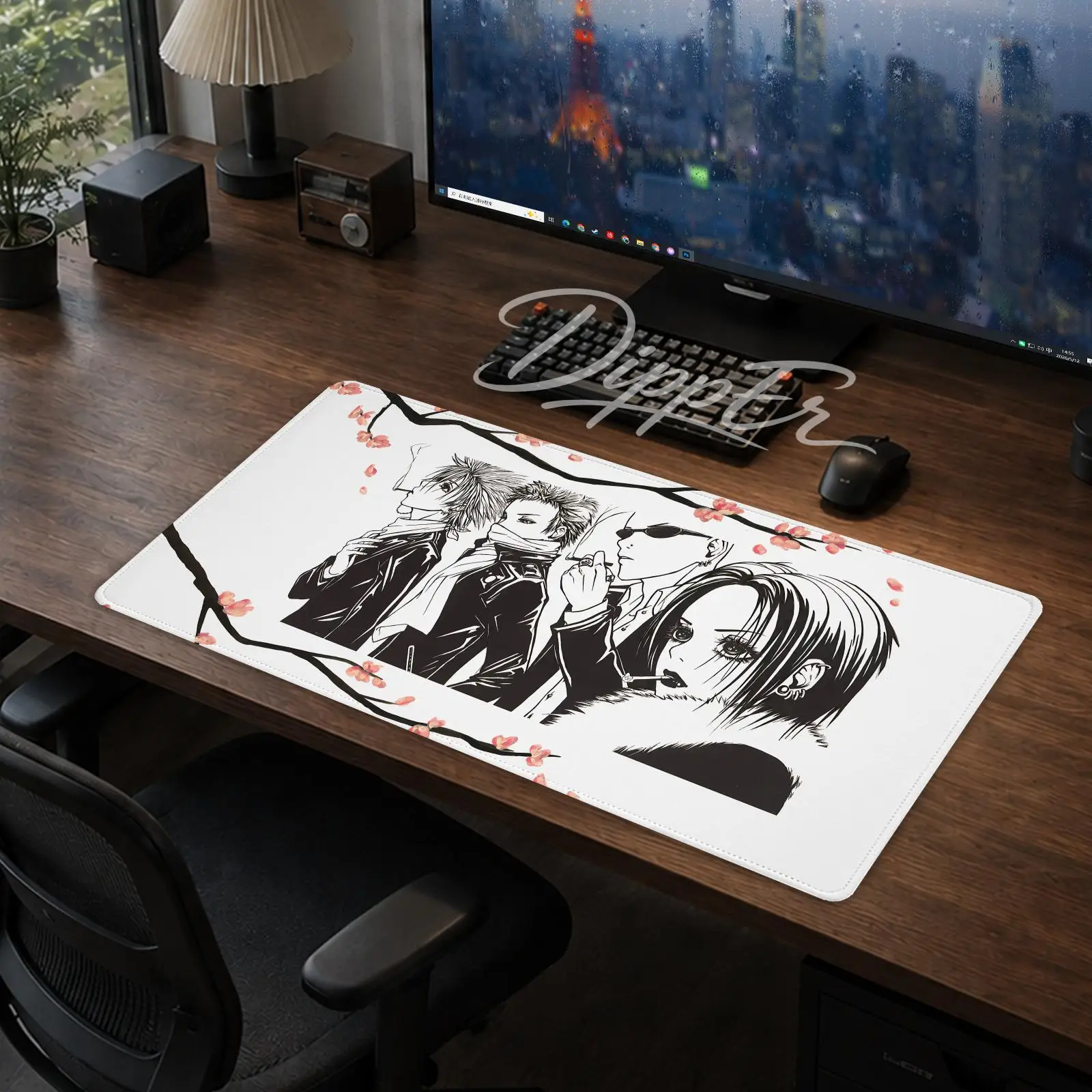 Nana Mouse Pad Gaming office Desk Mat Non-slip Large Mousepad DIY Keyboard Pad stitched edge rubber base