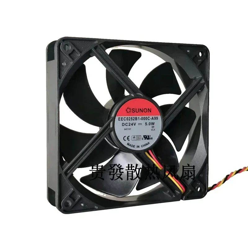 

+Новый 12 см для оригинального вентилятора охлаждения процессора SUNON EEC0252B1-000C-A99 12025 24 В 5 Вт охлаждающий вентилятор